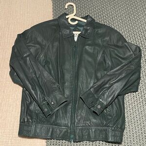 Remy Dark Green Leather Jacket